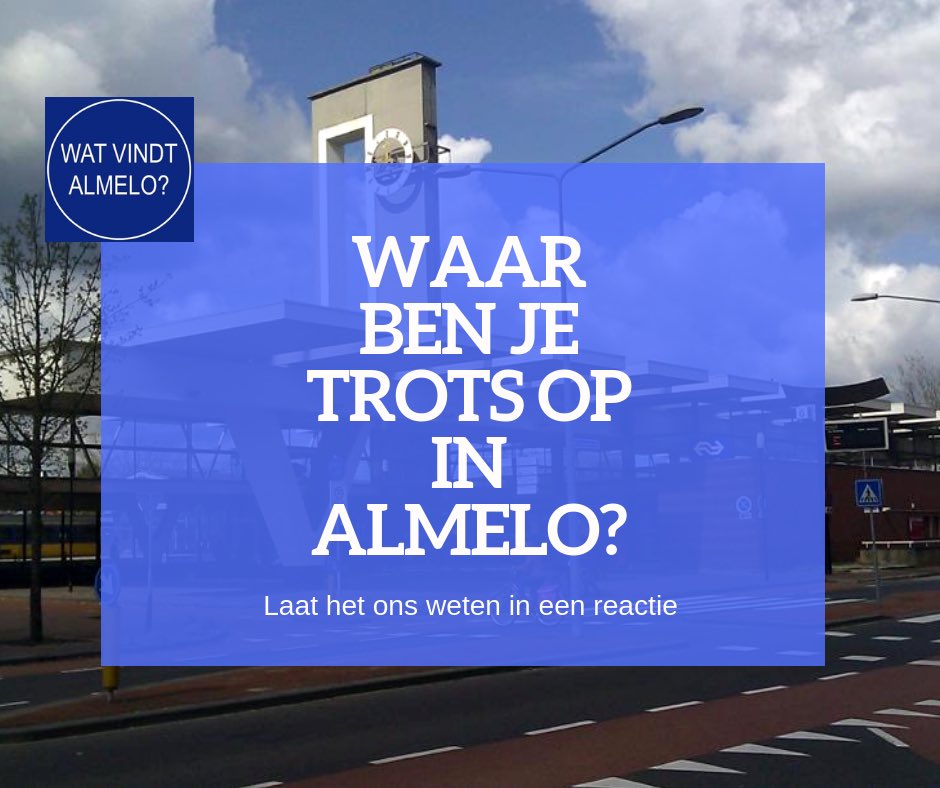 🤩 Waar ben jij trots op in Almelo❓Laat het ons weten in een reactie! 🤳
Volg ons en reageer op de vragen. Bepaal zo mee waar we het 1️⃣8️⃣ april over gaan hebben. Jij bent dan uitgenodigd om de politiek te laten weten wat er nog meer leeft in Almelo.
#Almelo #watvindtalmelo #AWTD
