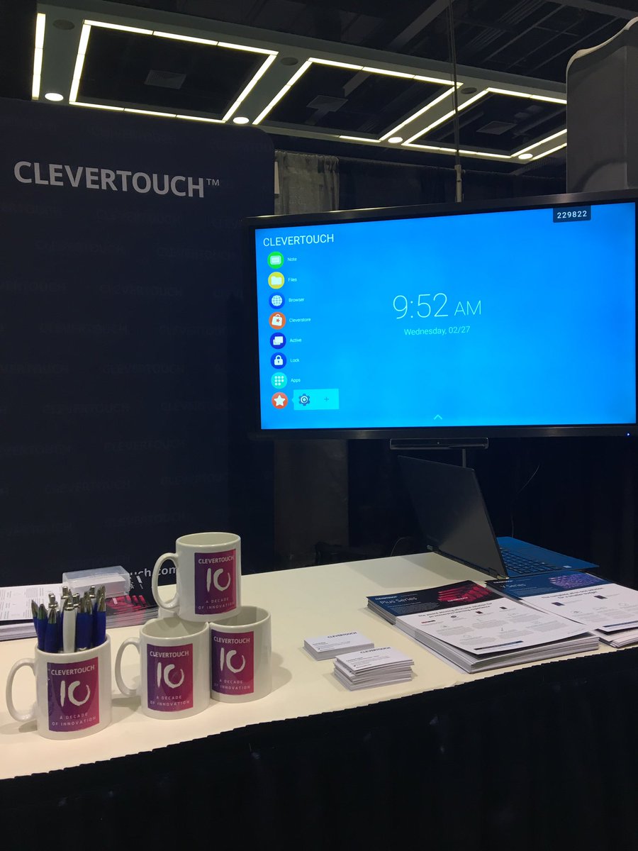 pghickster's tweet photo. This week @myClevertouch is inSeattle for #NCCE2019 Stop by booth 136 to see why we’ve setting the industry standard for a decade! #clevermessage #EdTech #Collaboration https://t.co/chIIHJrL4j