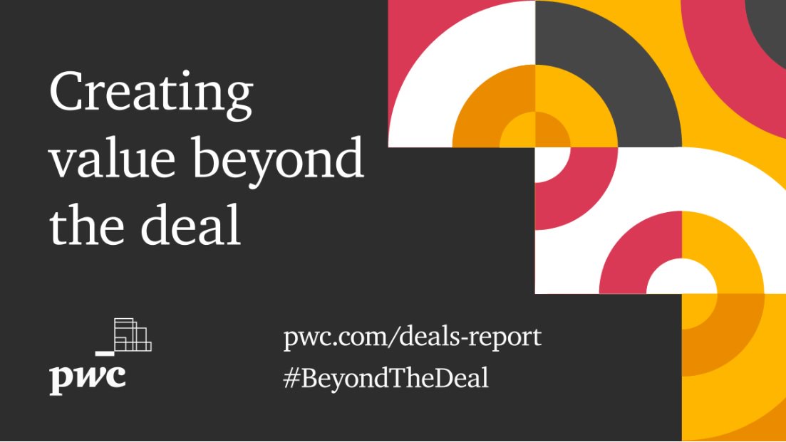 MarissaPwC's tweet photo. When it comes to #MnA how can you get the most from your value creation plan - and which companies are getting this right and why? Join our colleagues on a live webcast on 4 March to uncover what it takes to create value beyond the deal: https://t.co/AhJBAe39uY #BeyondTheDeal https://t.co/gvtVc8ixMK