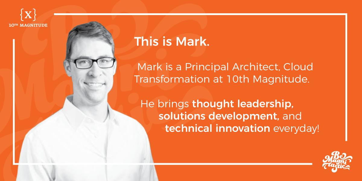 10thMagnitude's tweet photo. Shoutout to Mark Hanson, Principal Architect of Cloud Transformation at 10M. Mark's devotion to innovative solutions, not to mention quality family time, is outstanding. Thank you for your passion and hard work, @timrekdgorf! #BeMagnitastic #EmployeeAppreciation https://t.co/2kTJvHPNWs