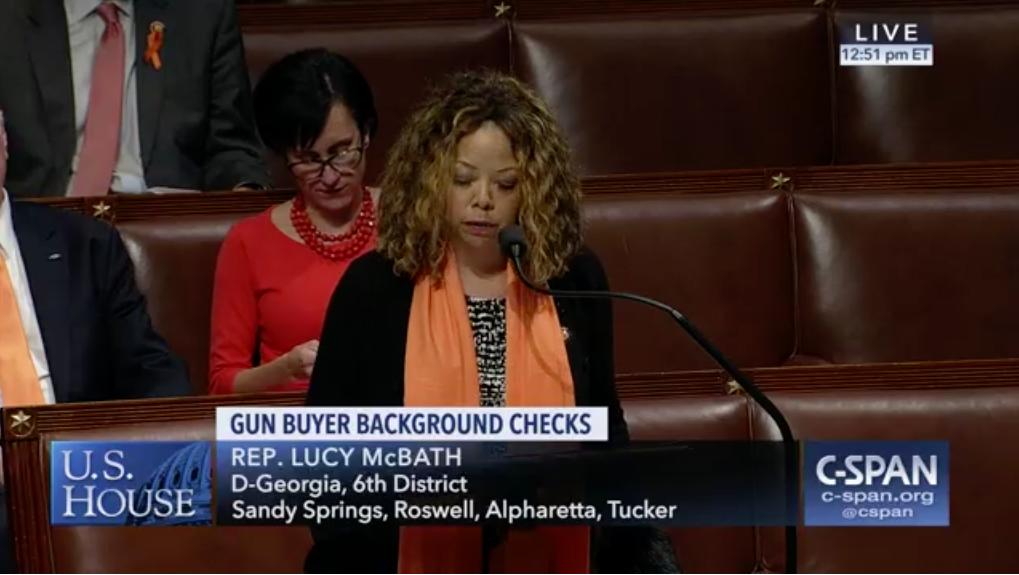 “The overwhelming bipartisan support for...background checks symbolizes the power of advocacy and the incredible power of the survivors, family members, and students who have shared their stories as they advocate for common-sense gun safety solutions.” - @RepLucyMcbath on #HR8