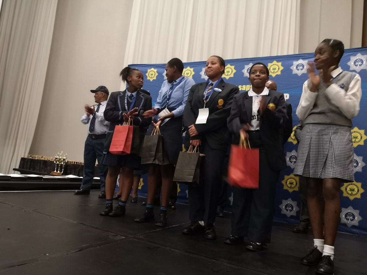 SAPoliceService's tweet photo. #sapsHQ #NPC Gen Sitole announcing the winner of Junior National Commissioners and the Deputies.  #YouthAgainsCrime #PartnershipPolicing TM https://t.co/Kf332ZXExS