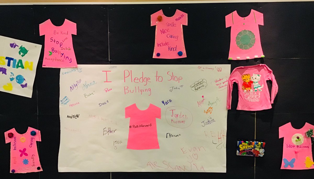 BloorviewSchool's tweet image. Be a buddy, not a bully!

Did you know that people with disabilities have a higher risk of being bullied? Today and every day, choose kindness, acceptance and inclusion  💕
#PinkShirtDay #PinkItForward #BeAnAlly #BeKind #StopBullying #BeABuddy #DreamLearnGrow