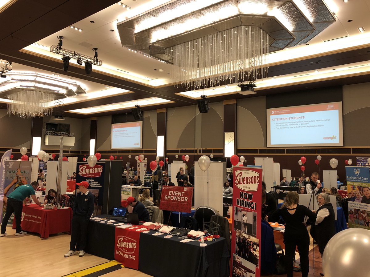 ASCareersuccess's tweet photo. The doors are open! We are at the Ohio Union until 5 p.m.! Come find your next internship or summer job!! #ASCCareerSuccess #ASCInternshipWeek https://t.co/e3Hvy9hbt1
