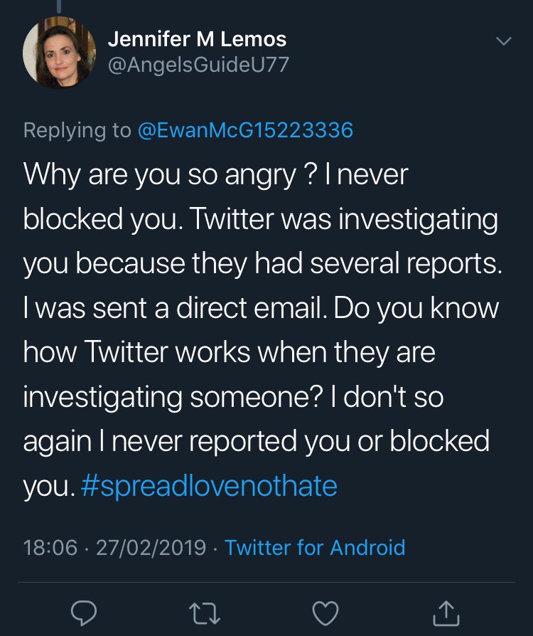 TypicalEwan's tweet photo. Everyone who uses twitter. Watch out for this account she is claiming I “attacked” her on twitter and says twitter ‘sends her emails’ like she’s the CEO watch out. Everyone. twitter doesn’t investigate people. They review just like every other social media. https://t.co/IUD5xg4ct2