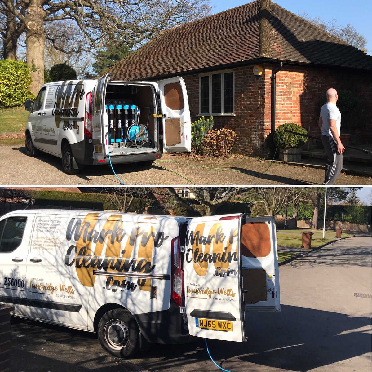 MarkProCleaning's tweet photo. What a gorgeous day! #windowcleaning #windowcleaner #cleaning #TunbridgeWells https://t.co/rKq89KymSe