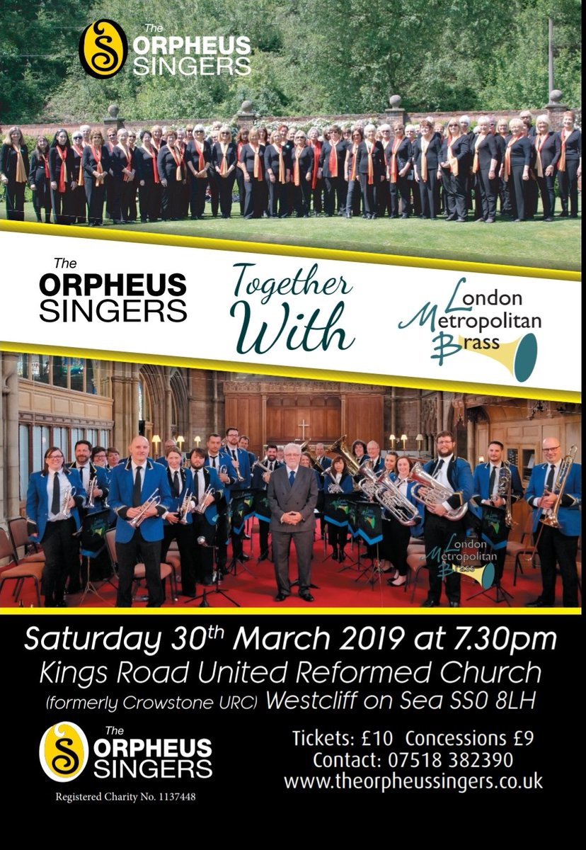 The Orpheus Singers (@orpheusladies) on Twitter photo 2019 well & truly off and running! Hot on the heels of our incredibly enjoyable Spring Chorus concert on Saturday, we're now gearing up for the next one in just over a month's time. Delighted to be welcoming and Together With <a href="/londonbrassband/">London Metropolitan Brass</a> 2019 well & truly off and running! Hot on the heels of our incredibly enjoyable Spring Chorus concert on Saturday, we're now gearing up for the next one in just over a month's time. Delighted to be welcoming and Together With <a href="/londonbrassband/">London Metropolitan Brass</a>