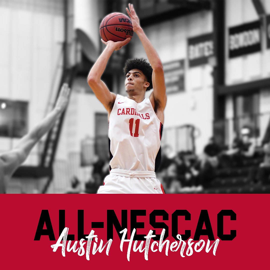 Congratulations to @WesleyanHoops Austin Hutcherson on being named to the All-NESCAC First Team! #GoWes #CardinalPride