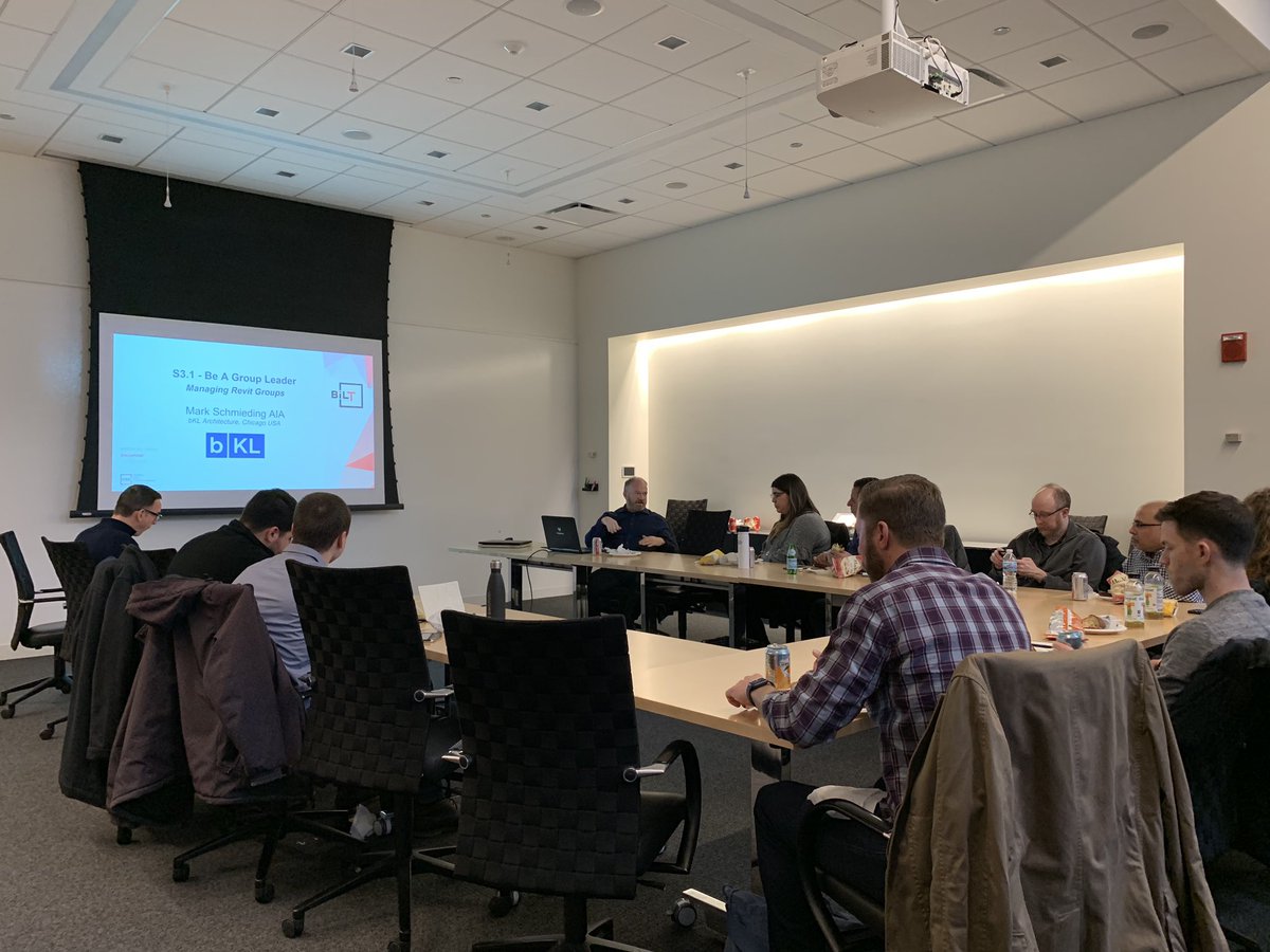 chiRevitUsers's tweet photo. Kicking off this month’s meeting! @Schmiedman sharing knowledge about groups in Revit https://t.co/4KRTVVoJwo
