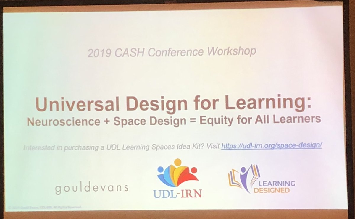 branngin's tweet photo. Designing for the average student = designing for no one... we need to design universal spaces that allow students to learn “how to become experts in how to learn” and the learning process. #hmcarchitects #cash2019 https://t.co/5zH7qgFQ2E