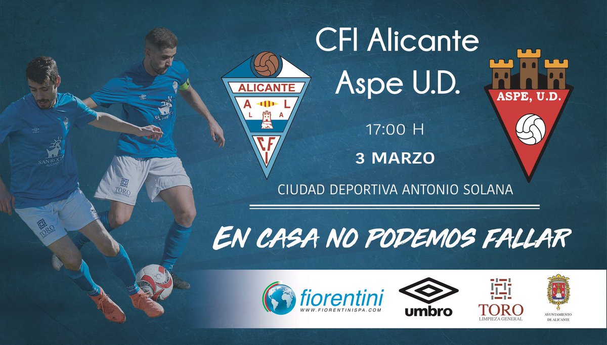 CFIAlicante's tweet photo. 🔵⚪¡¡HOLA ALICANTINISTAS!!⚪🔵
Quedan 11 partidos para luchar por el playoff y el ascenso.
!TU APOYO CUENTA! ¡JUNTOS SOMOS MÁS FUERTES!
#AupaAlicante #SolounaMeta #ADNAlicantino #Palante @consorziotoro🇪🇸💙🇮🇹 @fiorentini_spa🇮🇹⭐ @rocco01608 https://t.co/alWlNmBkDd