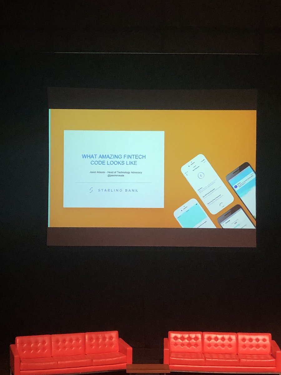 BelfastTecHub's tweet photo. Cloud &amp; mobile only, Best British Bank @StarlingBank @jasonmaude talking code in modern banking. #paytech a quote from HP is a winner for us https://t.co/eIIL43YQKK