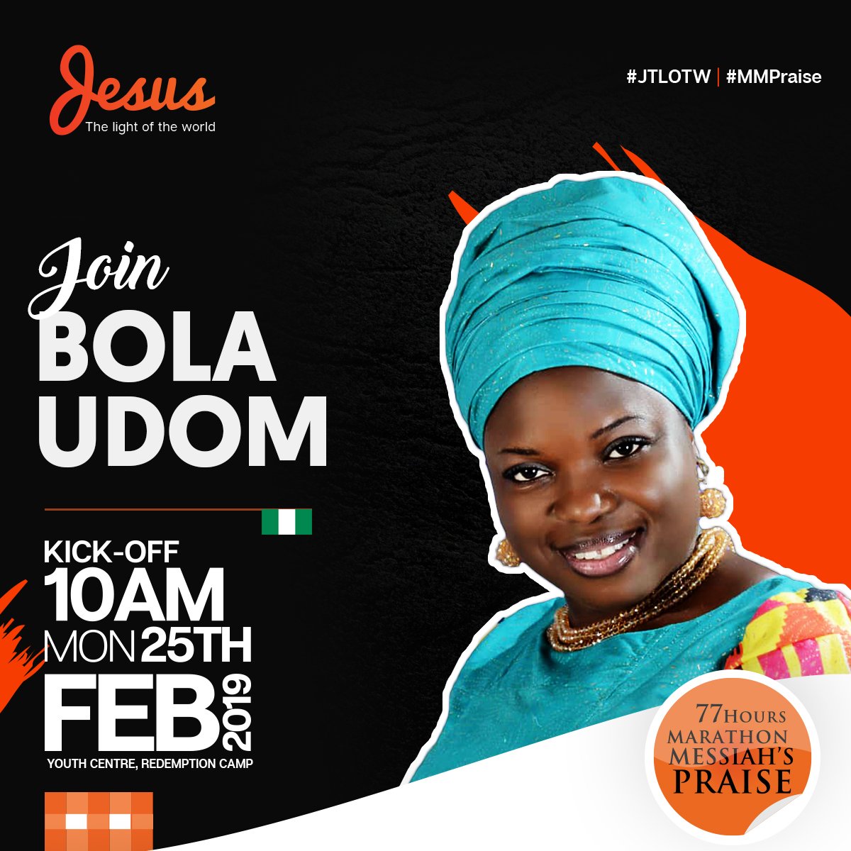 bolaudom's tweet photo. Keep the praise on, dont miss it, live on YouTube and Dove media.. Jesus light of the world https://t.co/RRrH1AiHIk