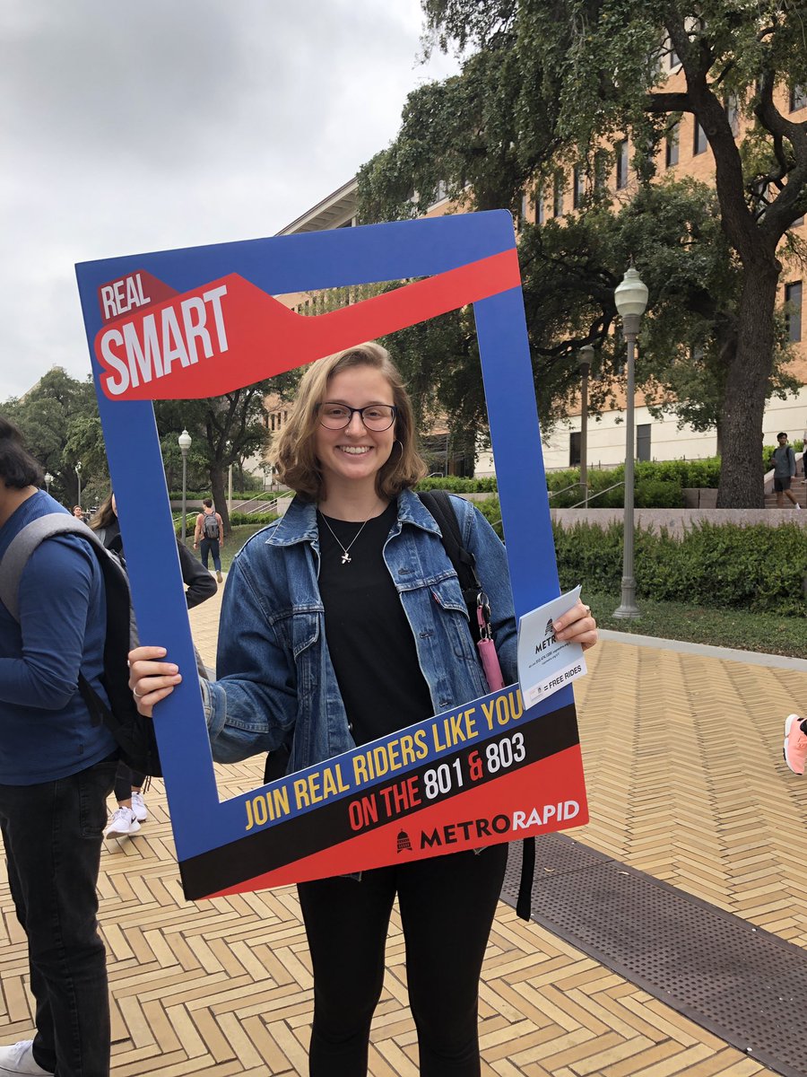 Katemmms's tweet photo. The things I do to get free stuff #capmetroatx https://t.co/xU4O4HiQy0