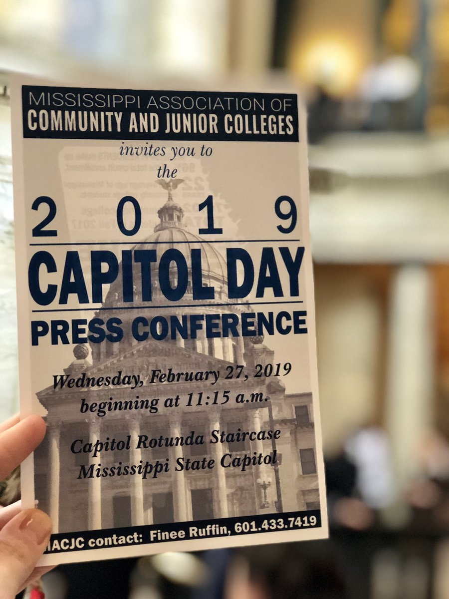 ItawambaCC's tweet photo. #MSCommunityCollege presidents joined forces to spread awareness of the economic impact and educational opportunities our system provides.
The Honorable Delbert Hoseman, Mississippi Secretary of State, concluded the press conference with special remarks. #MACJCCapitolDay https://t.co/msQQAv9ji2