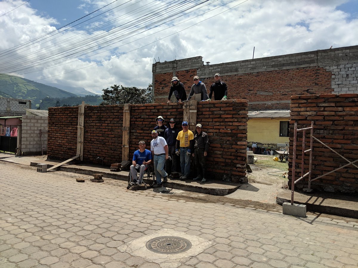 pastorderreck's tweet photo. The wall is done.  The men finished before the women 😁 https://t.co/fR0Lvsq55g