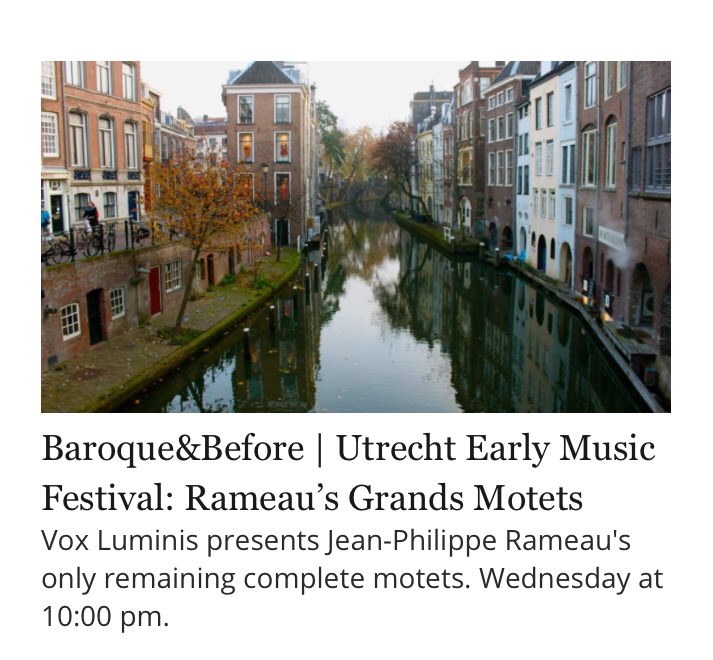 From @oudemuziek 2018 and @EBU_HQ, @LionelMeunier, @VLuminis tonight, 10CT @WFMTclassical #EarlyMusic #OudeMuziek #MusiqueAncienne
