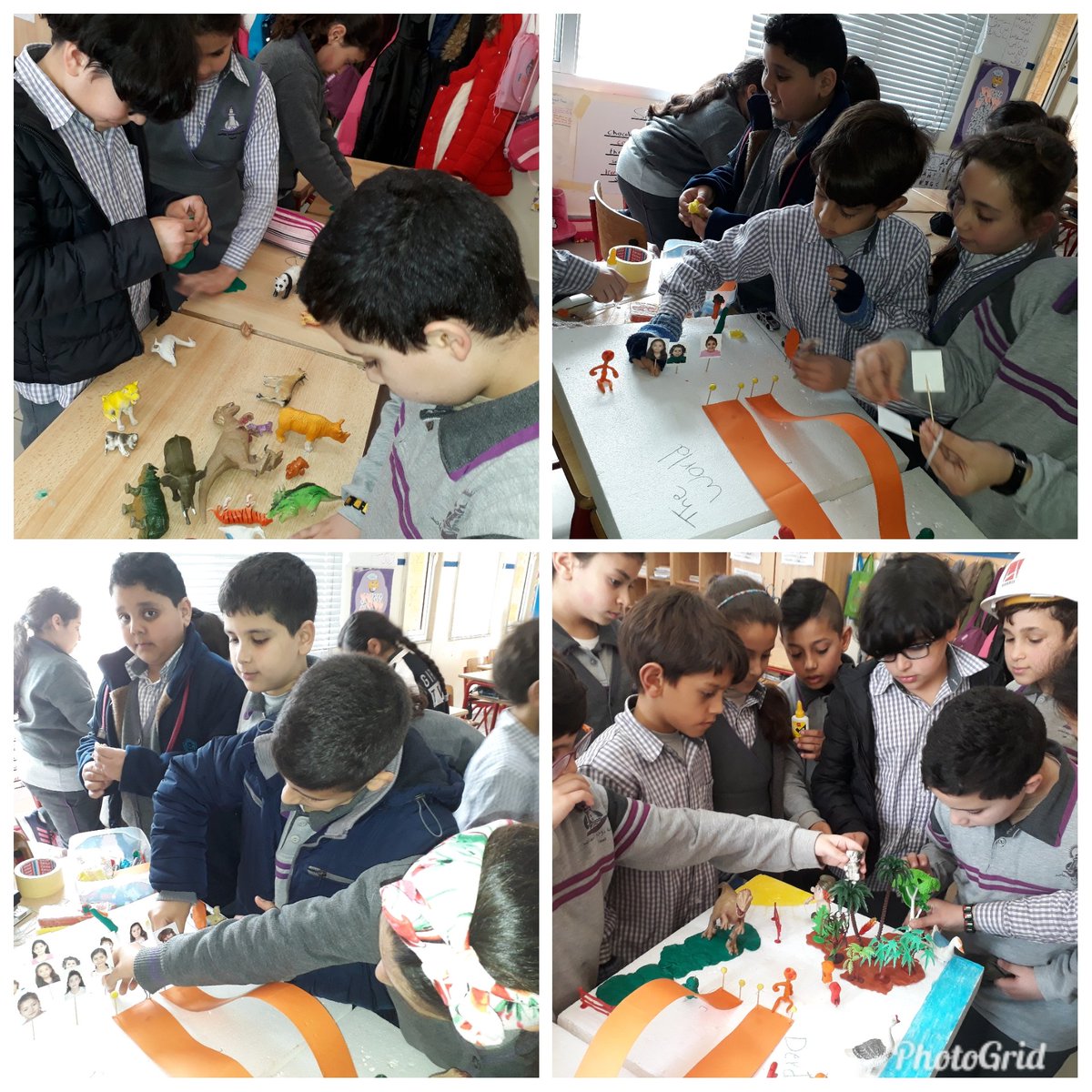 Fatimaarabi5's tweet photo. Do u remember Derdia?Derdia today is not like before!Our learners in grade4 were engineers today and they constructed a communication bridge that can be used by the derds to communicate with any one in the whole world #communicationbridge #communicationisanart @DawhaHighSchool https://t.co/yBbNTia6s1