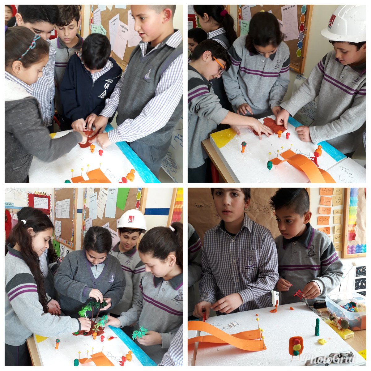 Fatimaarabi5's tweet photo. Do u remember Derdia?Derdia today is not like before!Our learners in grade4 were engineers today and they constructed a communication bridge that can be used by the derds to communicate with any one in the whole world #communicationbridge #communicationisanart @DawhaHighSchool https://t.co/yBbNTia6s1