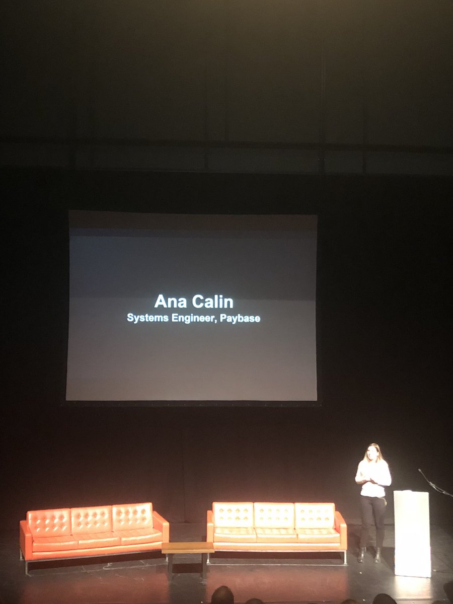 BelfastTecHub's tweet photo. @AnaMariaCalin taking us through @paybase tech stack check it out, we heard Kubernetes! #PayTech @cayan_ni https://t.co/ibLufTWMeL
