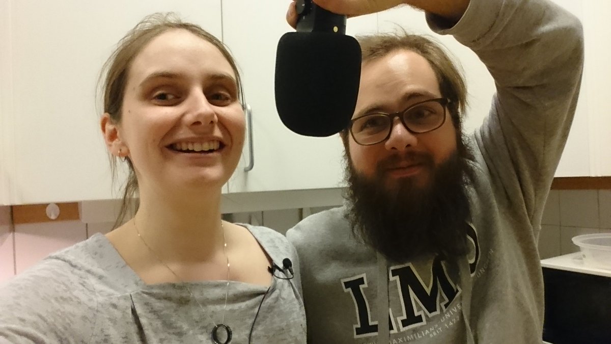 VerilyPodcast's tweet photo. Oh my god, you guys! 
We got new windshields for our old microphones and clip-on mics for all those episodes that we need to be mobile for!

We are super excited to test them! What mundane activity should we record? https://t.co/gFUxI2yGOg