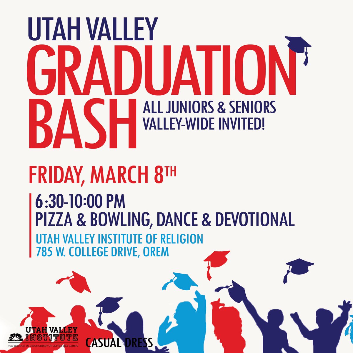 WHS_SEM's tweet photo. Grad Bash March 8th!!
Juniors and Seniors 😎
You get 2 days of seminary makeup just for coming 😁 https://t.co/TwIjevKa9V