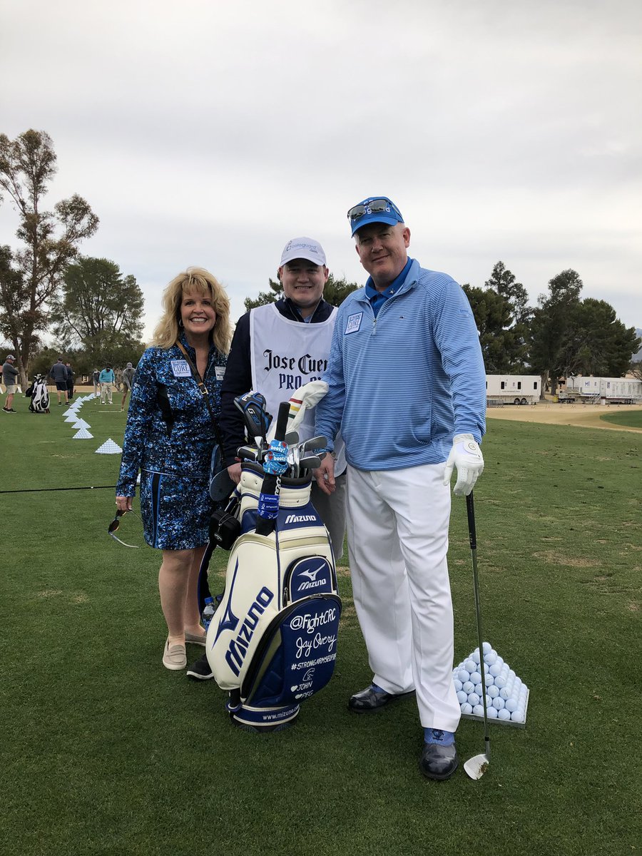 FightCRC's tweet image. The #CologuardClassic is a family affair! Meet ambassadors @jaovery, Kathy and their son Jay! 💪💙 @CologuardGolf
