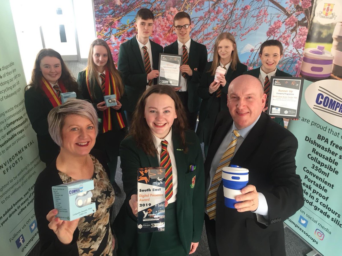 FSLnews's tweet photo. The Year 13 Young Enterprise team @compressocups who are travelling to Vienna next week for the @JuniorAustria trade fair. Thanks must go to Melanie Coey @MSquaredAccount and @lisburnccc for their support with @YE_NI https://t.co/6hb2FV2IsR