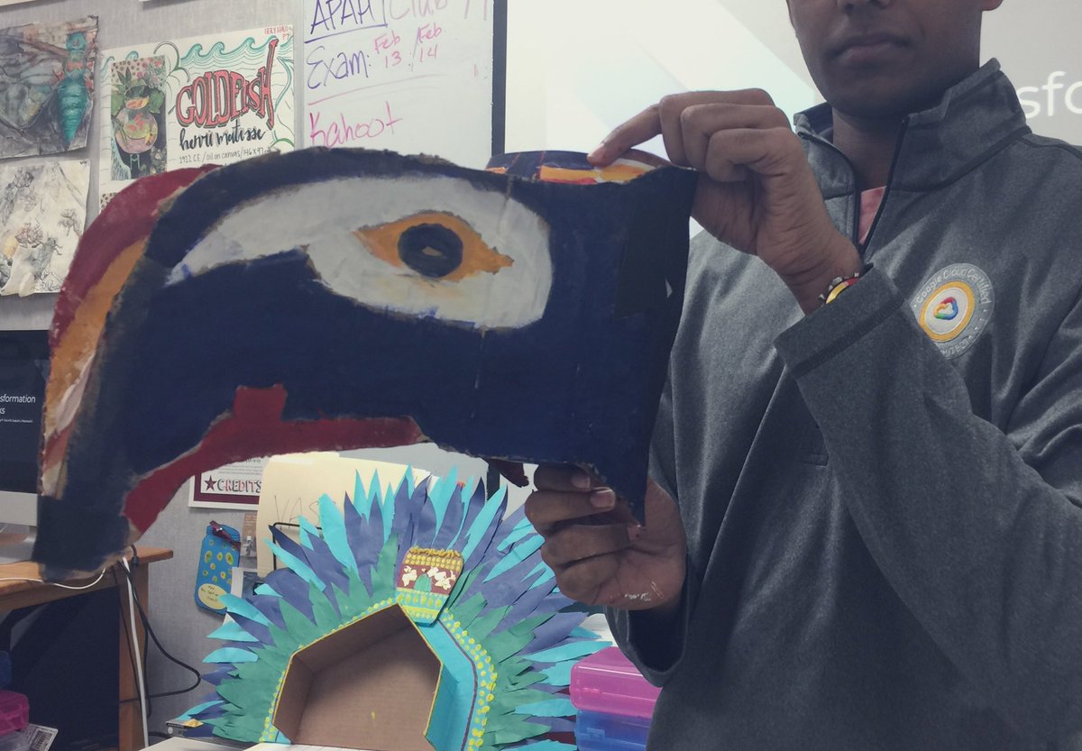 m_hauske's tweet photo. AP Art History group challenge - recreate your work of art and teach us about it #APAHAintForTheWeak #CHSArt #CISDCOVERSTORY #CowboysUnite #TransformationMask https://t.co/EeXL1rlzD1