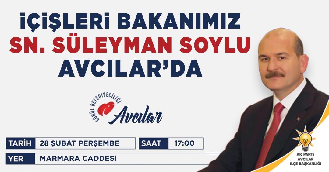 makifergen's tweet photo. Kıymetli Avcılar halkı;
İçişleri Bakanımız Sn @suleymansoylu yarın saat 17:00'da Marmara Caddesinde bizlerle olacaktır. Tüm Avcılar'lı hemşehrilerimiz davetlidir. https://t.co/G99tnkbZ2o