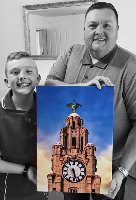 Massive thanks to <a href="/studio213uk/">Studio 213</a> for delivering our winning prize today it is a brilliant canvas with working clock produced by very talented staff. 👌🏼