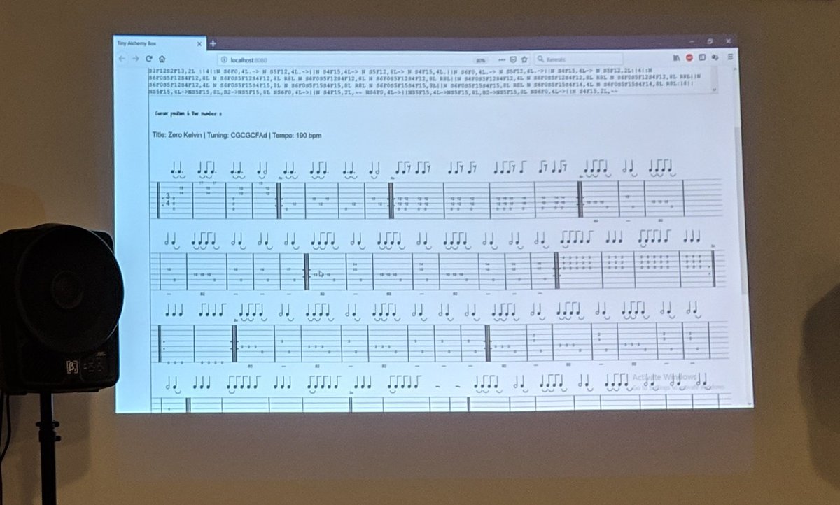 RustHungary's tweet image. 🇭🇺 Mai első előadónk Söptei Balázs aki @rustlang-ban íródott és #WebAssembly-vel webre fordított gitár-tabulatúra vizualizációs eszközét mutatja be!
🇬🇧 First up: @BSoptei presents his guitar tab markup parser & visualizer webapp using #rustwasm! #rusthu
github.com/bsoptei/tiny_a…