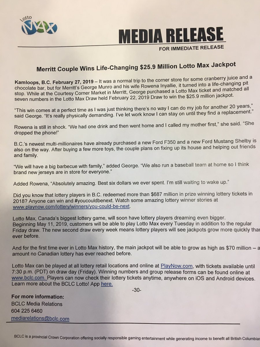 Bclc lotto max extra Bclc lotto max extra