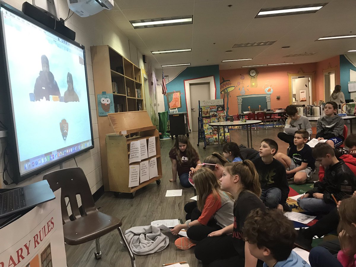 jtalbot516's tweet photo. 5th grade enjoyed Skyping with @GrandTetonNPS today! We learned all about forms of water, water cycle, and conserving water. The students loved hearing about and seeing the Tetons weather and wildlife. #snowdesk #tarao @TaraOaks_ES https://t.co/55vRxwSeIA