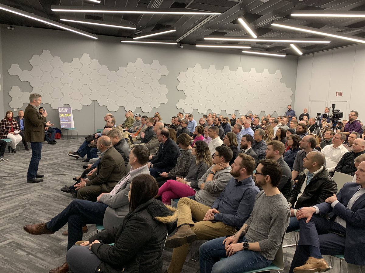 FlagshipKansas's tweet photo. Thank you for an amazing turnout at our kickoff event! We’re excited to take this collective energy and move the Kansas tech sector forward together. If you missed it, check out the live stream on our Facebook page. #BetterTogetherKS https://t.co/A3j2B3PJHO