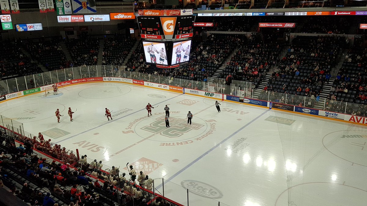 Enjoying the <a href="/HFXMooseheads/">Halifax Mooseheads</a> from the SkyBox complements of <a href="/acadia_alumni/">Acadia Alumni</a> affinity partner @TD_Insurance. Go Moose, and oh ... Stand up and Cheer!