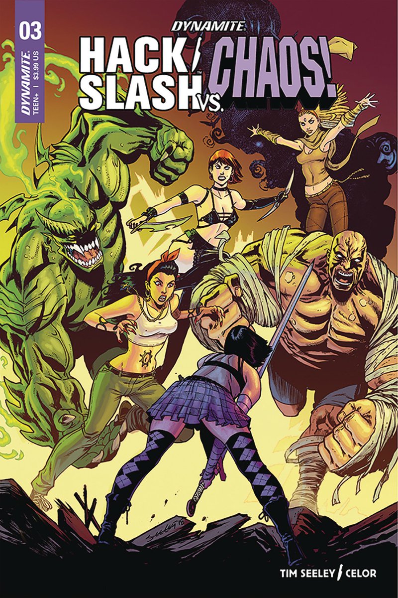 ComicCrusaders's tweet photo. #Review: Hack/Slash vs Chaos #3 @HackinTimSeeley #Celor @DynamiteComics @GwensdayAddams 4/5 #comics https://t.co/I6zmNG4sH2 https://t.co/am9kttzO9p