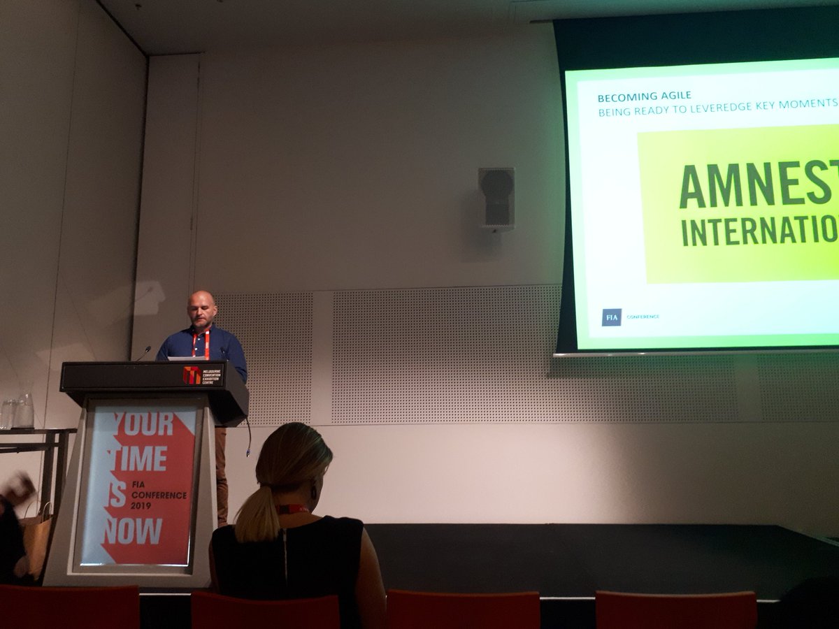 Learning about creating an #agile culture in your org with Amnesty's Eddie O'Loughlin #fiaconf2019