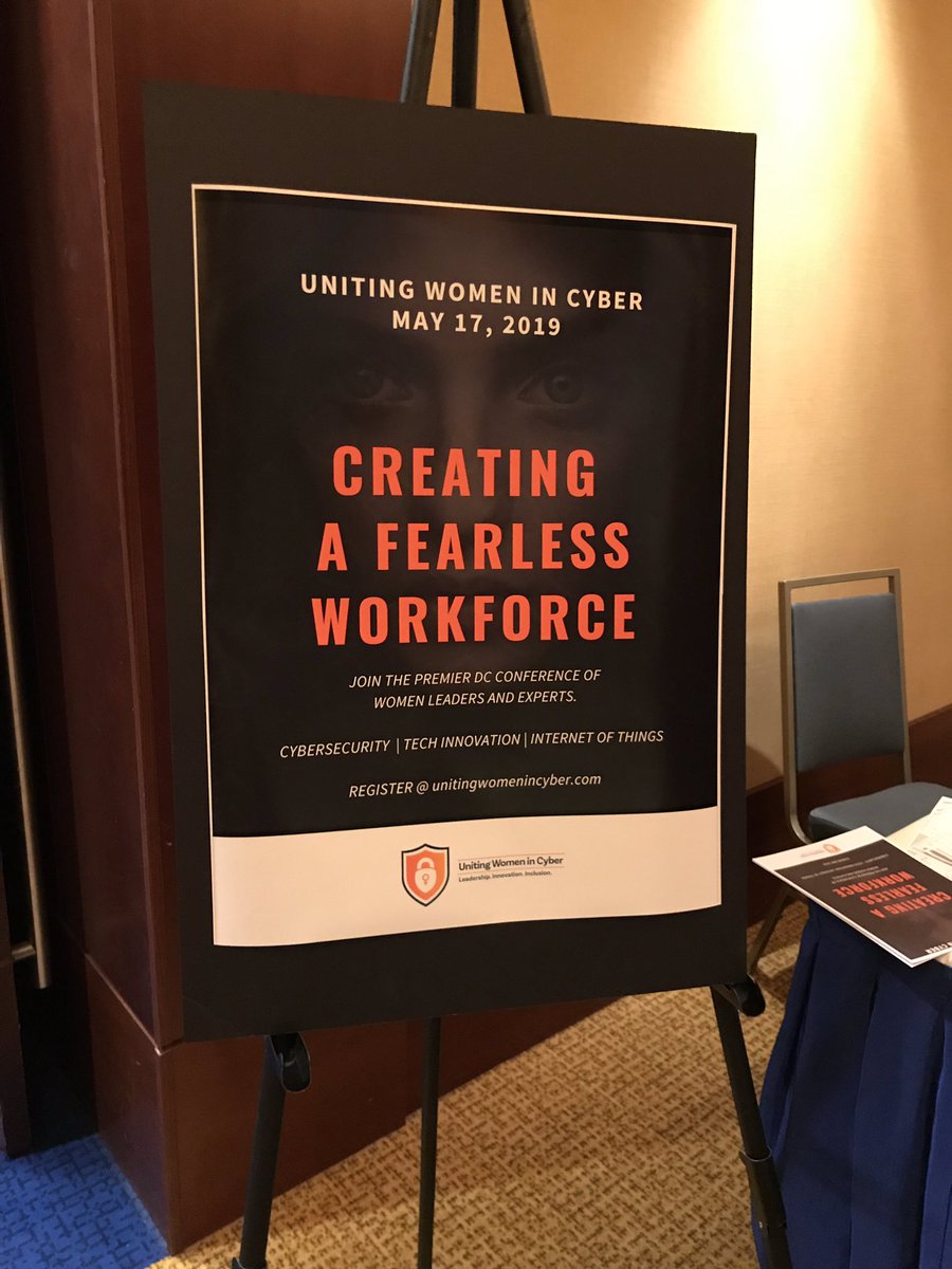 UWICsymposium's tweet photo. Kicking off 2019 program this evening. Thanks to @LeidosInc @VERISIGN & @FairfaxEDA for their support! #fearlessworkforce https://t.co/TWuLEIXZi2