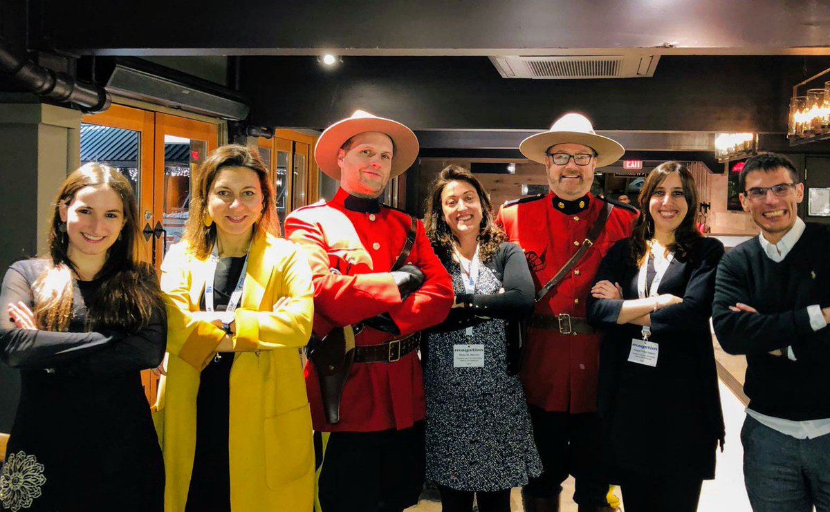 rviejos's tweet photo. The #CognitiveNeuroLab @UOCesalut team in great company yesterday at the gala dinner of the 3rd #BrainStimConf in #Vancouver with @ana_maiques and @lauradvall from @Neuroelectrics https://t.co/pekRkxC5Cr