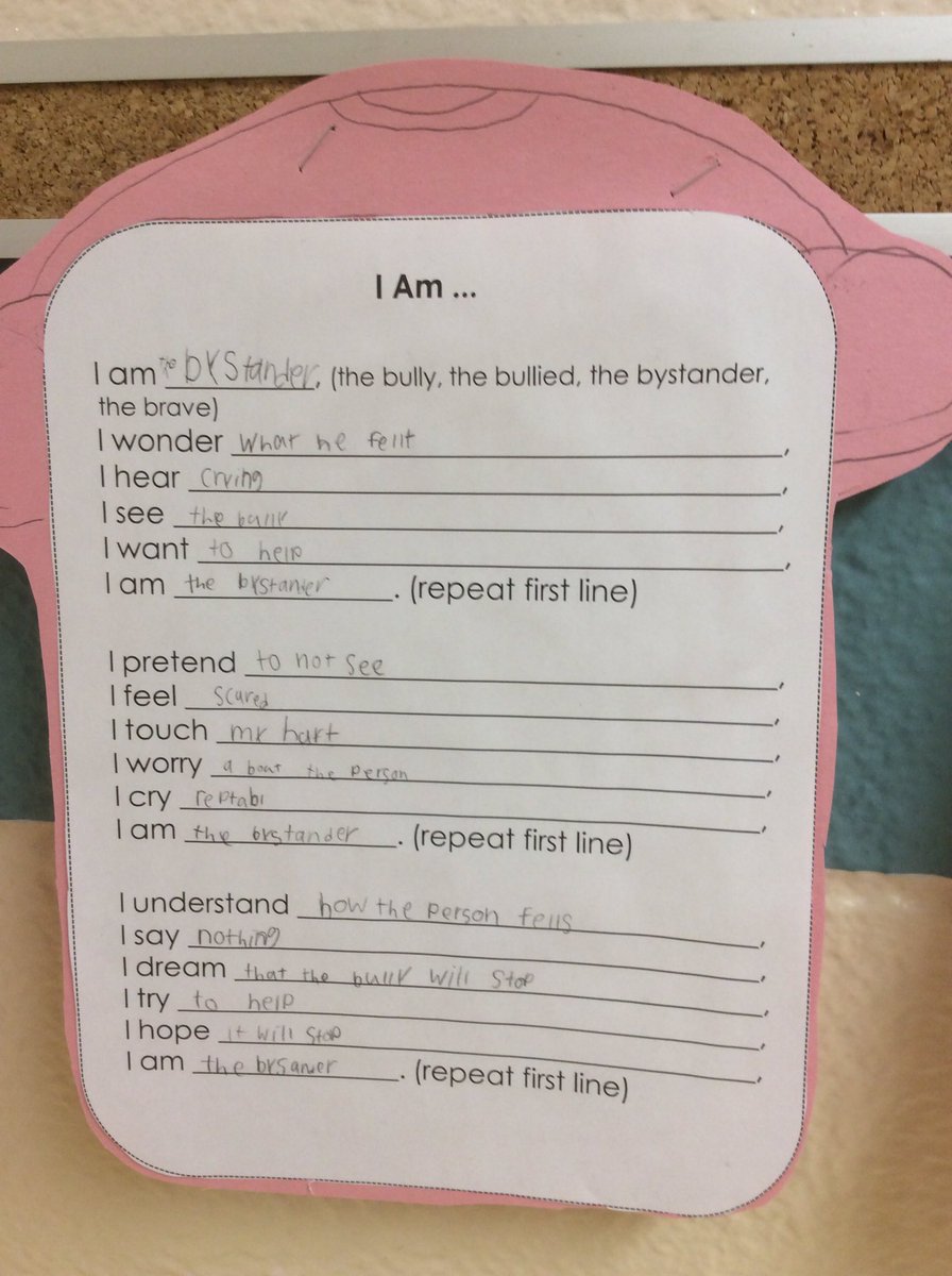jcookbrookside's tweet photo. Powerful poetry written from randomly assigned points of view!
#pinkshirtday #grade3and4 @BrooksidePS @yourschools #iAmAMDSB #choosekind https://t.co/Za1I9E9ca3