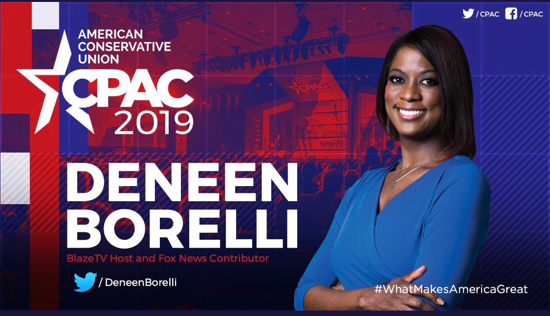 deneenborelli's tweet photo. Looking forward to speaking @CPAC early Thurs Feb 28! @tomborelli @mschlapp @Schneider_DC @blazetv @CR #Freedom #Liberty #CPAC2019 🇺🇸 https://t.co/bZejdyILYp