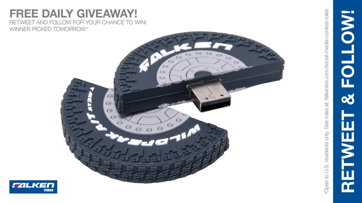 FalkenTire's tweet image. #Free #WildpeakWednesday Falken A/T3W flash drive #giveaway #contest. RT &amp;amp; follow #FalkenTire to enter to #win this #prize or other #swag! Rules: bit.ly/2grA0A4