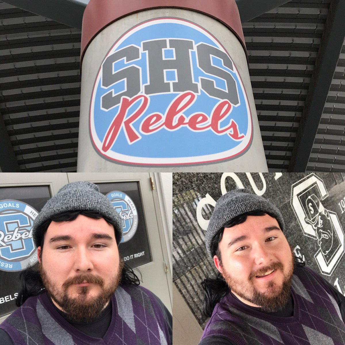 reevesroom's tweet photo. @SHRebels Rocking the Mullet for Wacky Wednesday! #teamgray #rebelprideisalive #rebelsdoitright https://t.co/ItcqrP7an7