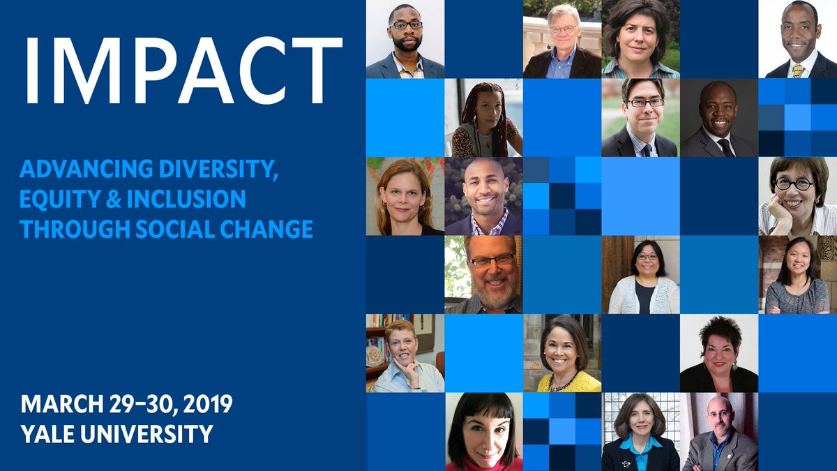 YaleAlumni's tweet image. Tomorrow is the last day for early bird pricing for the 2019 Impact Conference: "Advancing Diversity, Equity, and Inclusion Through Social Change" w/ a host of incredible speaker and panelists. More info: alumni.yale.edu/impactconferen… #YaleAlumni #YaleImpact #YaleDEI