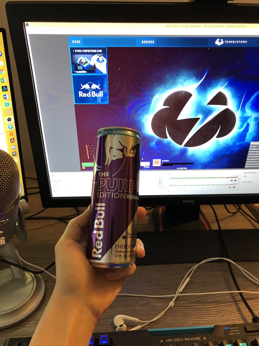 IslandGrown11's tweet photo. Nothing better than starting stream and opening my favorite flavor of Redbull! Let’s GO!!! #RedBullFam https://t.co/jLeUDVLLJI