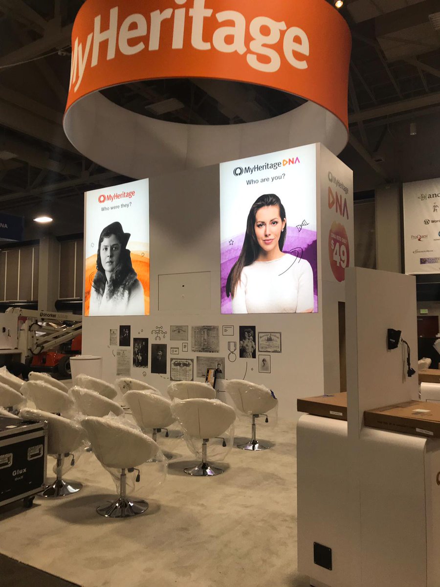 MyHeritage's tweet image. Are you at #RootsTech2019? Come visit the MyHeritage booth,  #805, for demos with MyHeritage experts and guest presenters every 30 minutes!