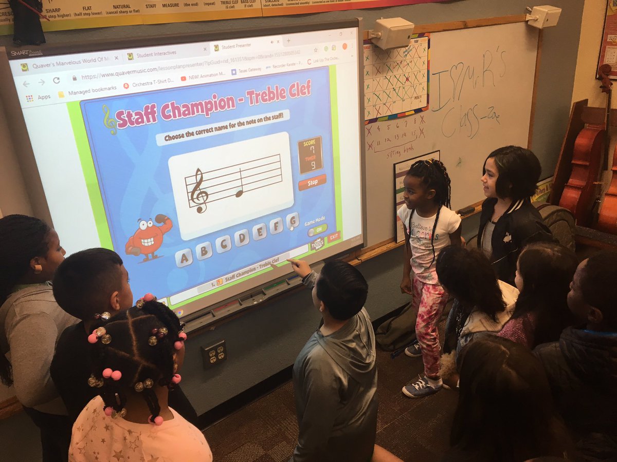 prbassplayer's tweet image. So proud of these Caldwell Stars working together learning notes of the treble clef.