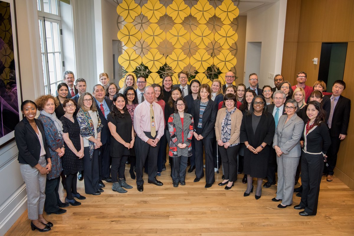 Thanks to all of our partners for joining us in New York this week for the <a href="/BloombergDotOrg/">Bloomberg Philanthropies</a> Tobacco Partners Meeting. We've made great progress in reducing #tobacco use around the world, and we couldn't do it without your support and dedication. bloombg.org/2sfqj9H