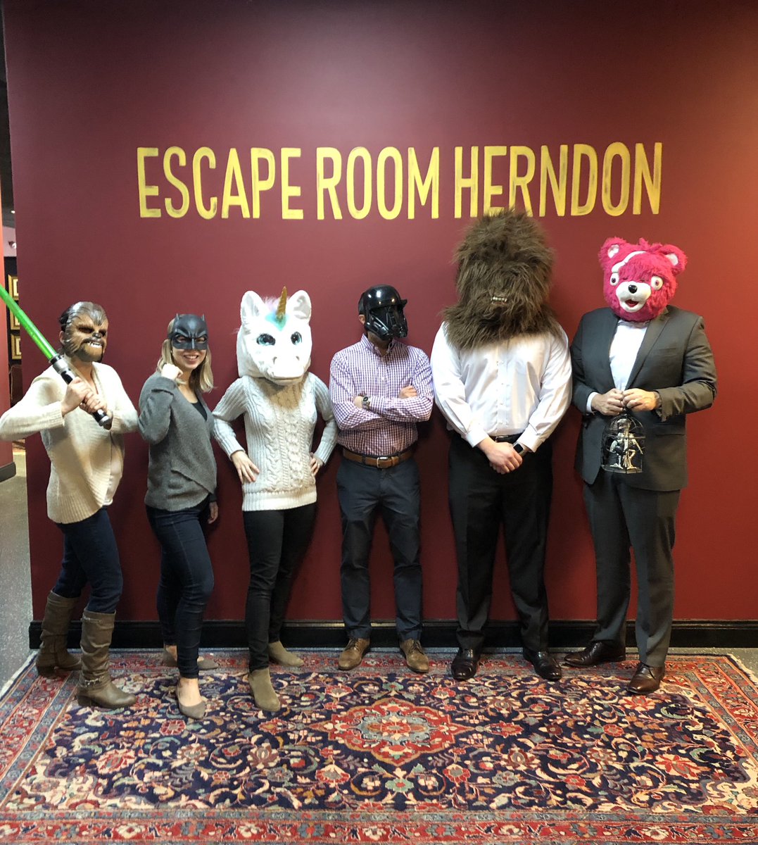 We crushed the escape room with 10 minutes to spare! #winning #teamwork #somanyscreams <a href="/EscapeHerndon/">Escape Room Herndon</a>
